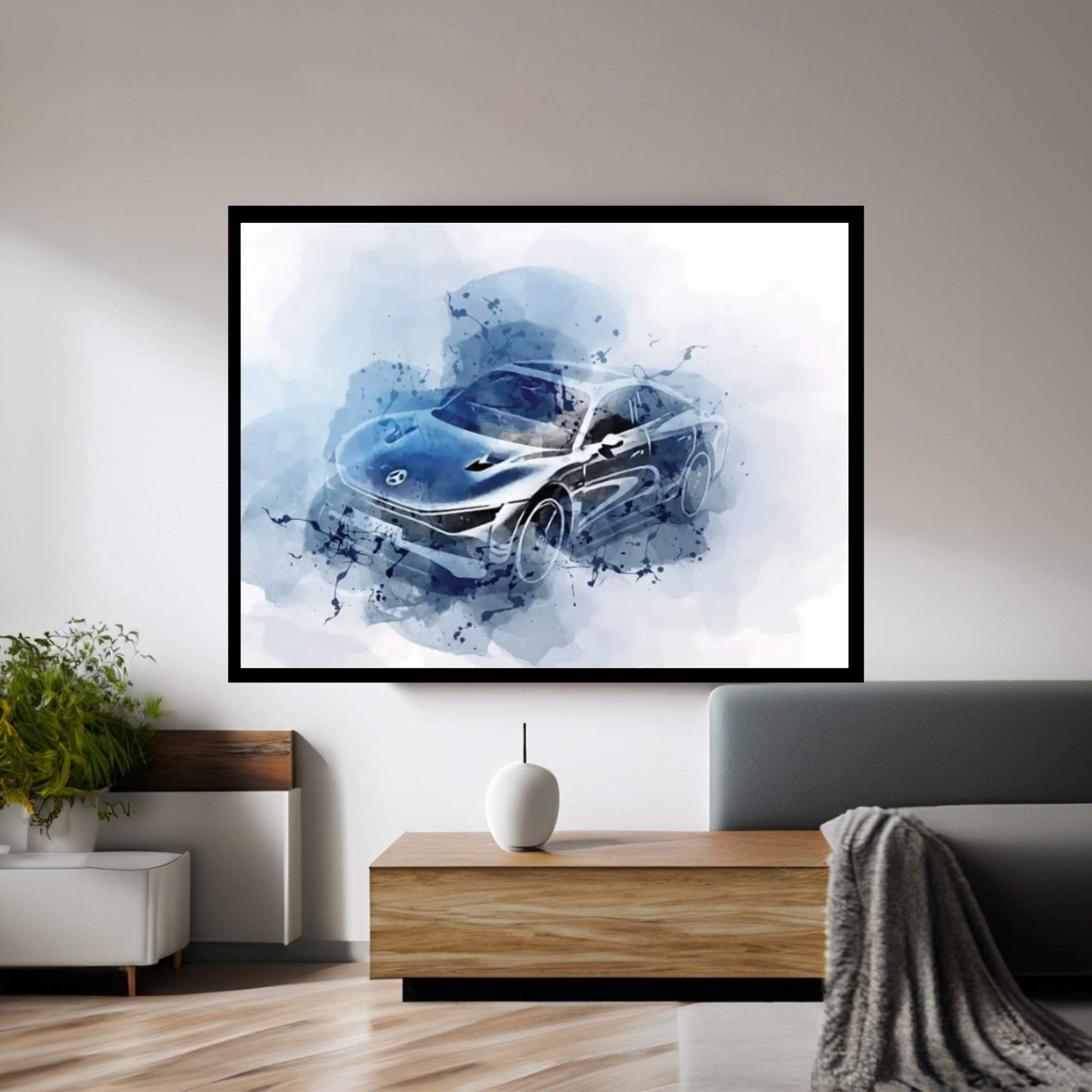 Mercedes-Benz Vision Eqxx 2022 Canvas Wall Art - Y Canvas