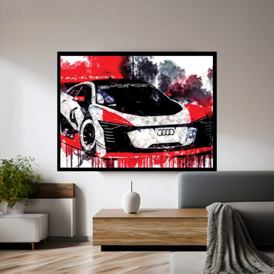 2018 Audi E Tron Vision Gran Turismo Canvas Wall Art - Y Canvas