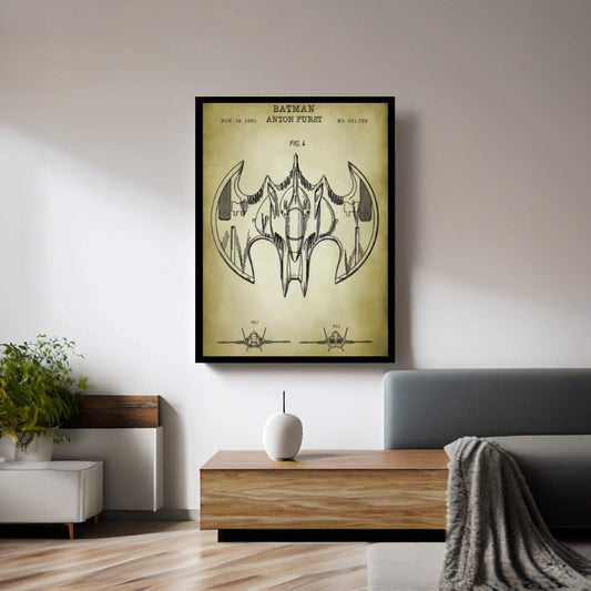 Batwing Canvas Wall Art - Y Canvas