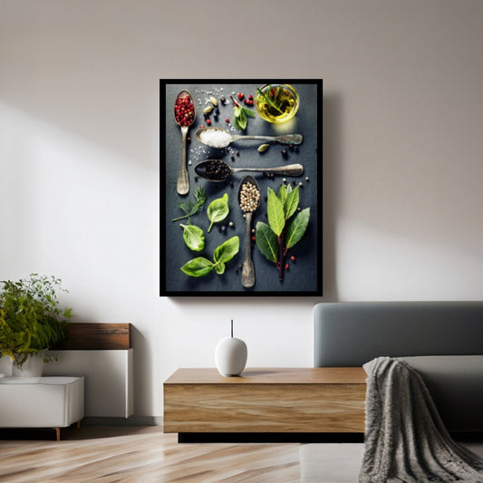 Large Wall Art, Herbs And Spices, Contemporary Canvas Print - Y Canvas