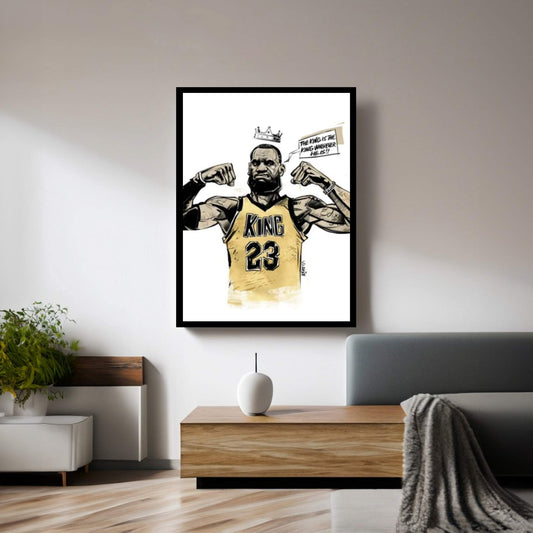 The King Is The King Wherever He Is Canvas Wall Art - Y Canvas