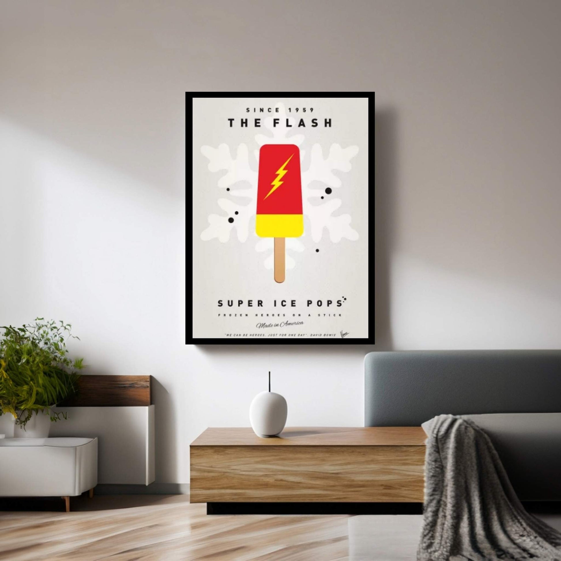 Superhero Ice Pop The Flash Canvas Wall Art - Y Canvas