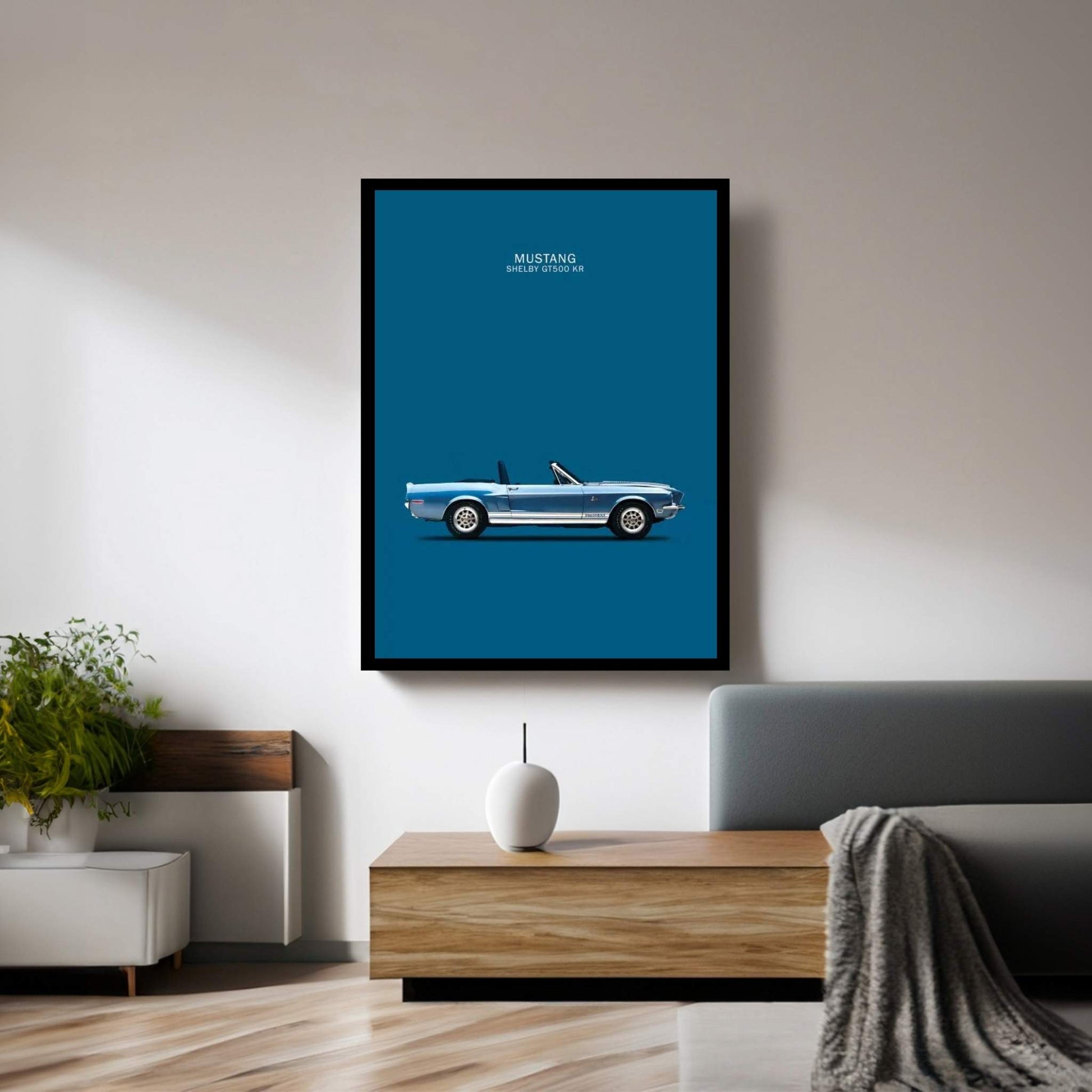 Ford Mustang Shelby GT500-KR Canvas Wall Art - Y Canvas