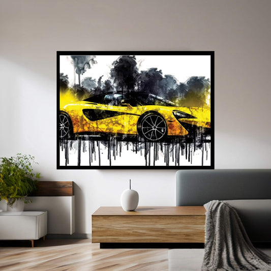 2017 McLaren 570S Spider Vehicle CLXIV Canvas Wall Art - Y Canvas