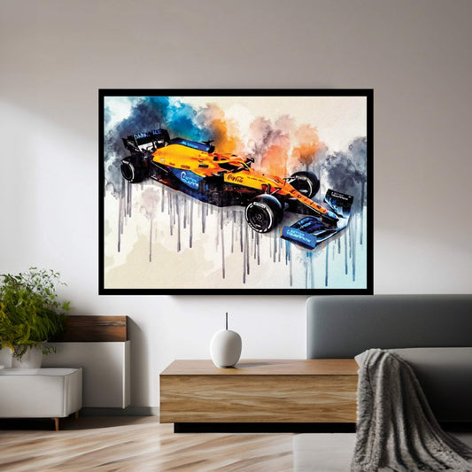 2021 Mclaren MCL35M Exterior Front View Canvas Wall Art - Y Canvas