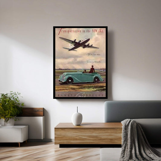 1940s Hawker Siddeley Aviation Cars Magazine Advert Canvas Wall Art - Y Canvas