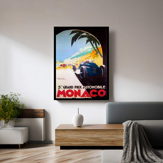 Grandprix Automobile Monaco 1933 Canvas Wall Art - Y Canvas