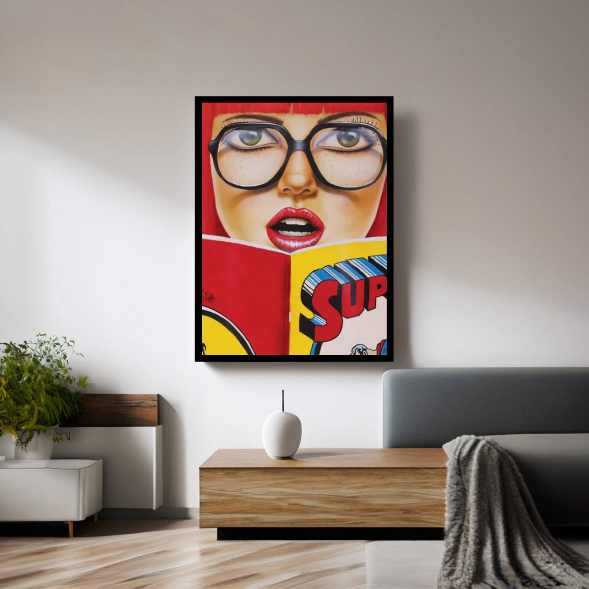 Super Reading Canvas Wall Art - Y Canvas