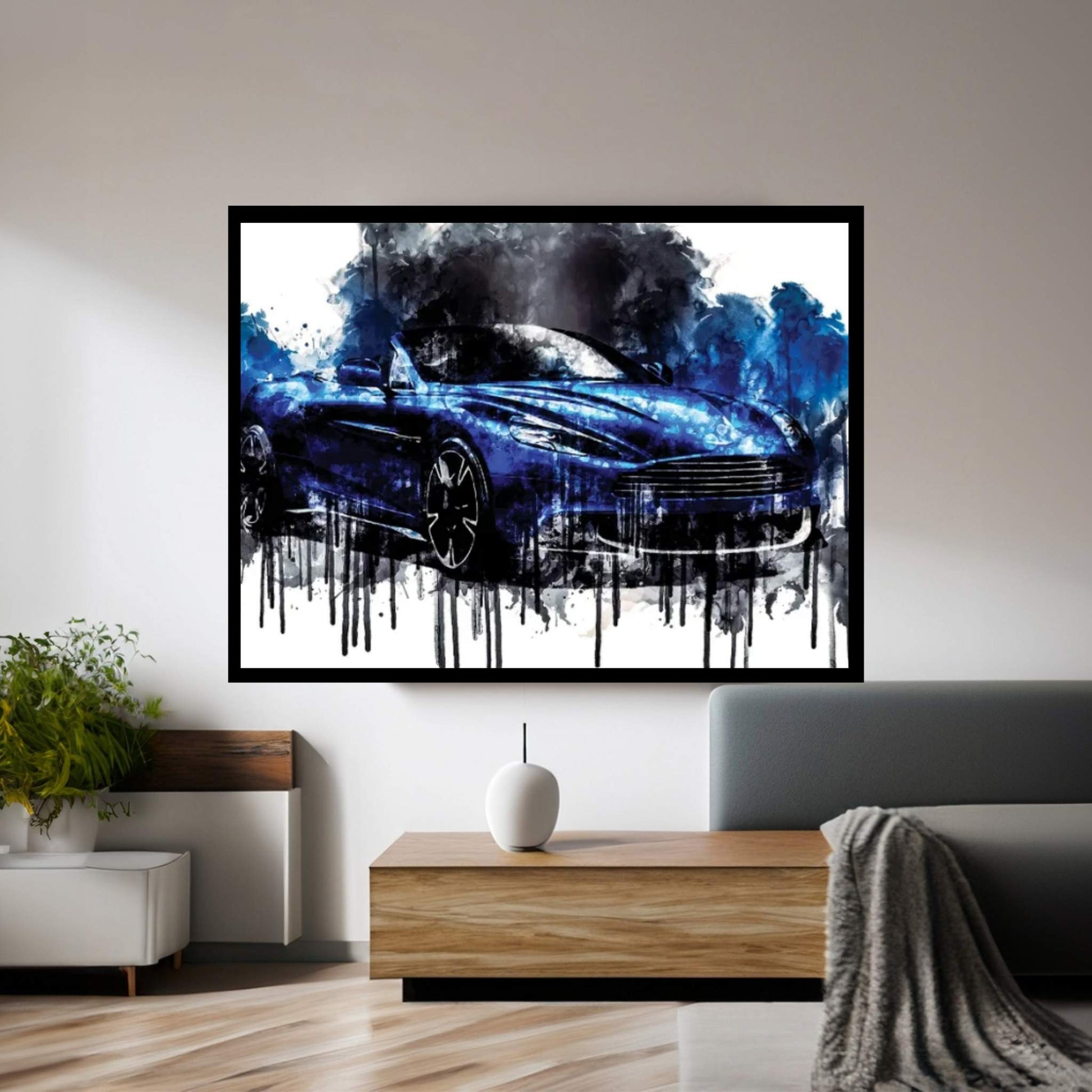 2018 Aston Martin Vanquish S Volante Canvas Wall Art - Y Canvas