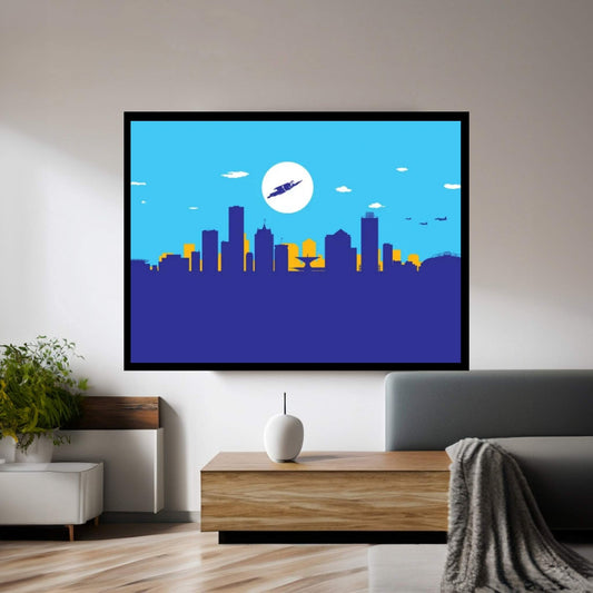 Milwaukee Superhero Canvas Wall Art - Y Canvas