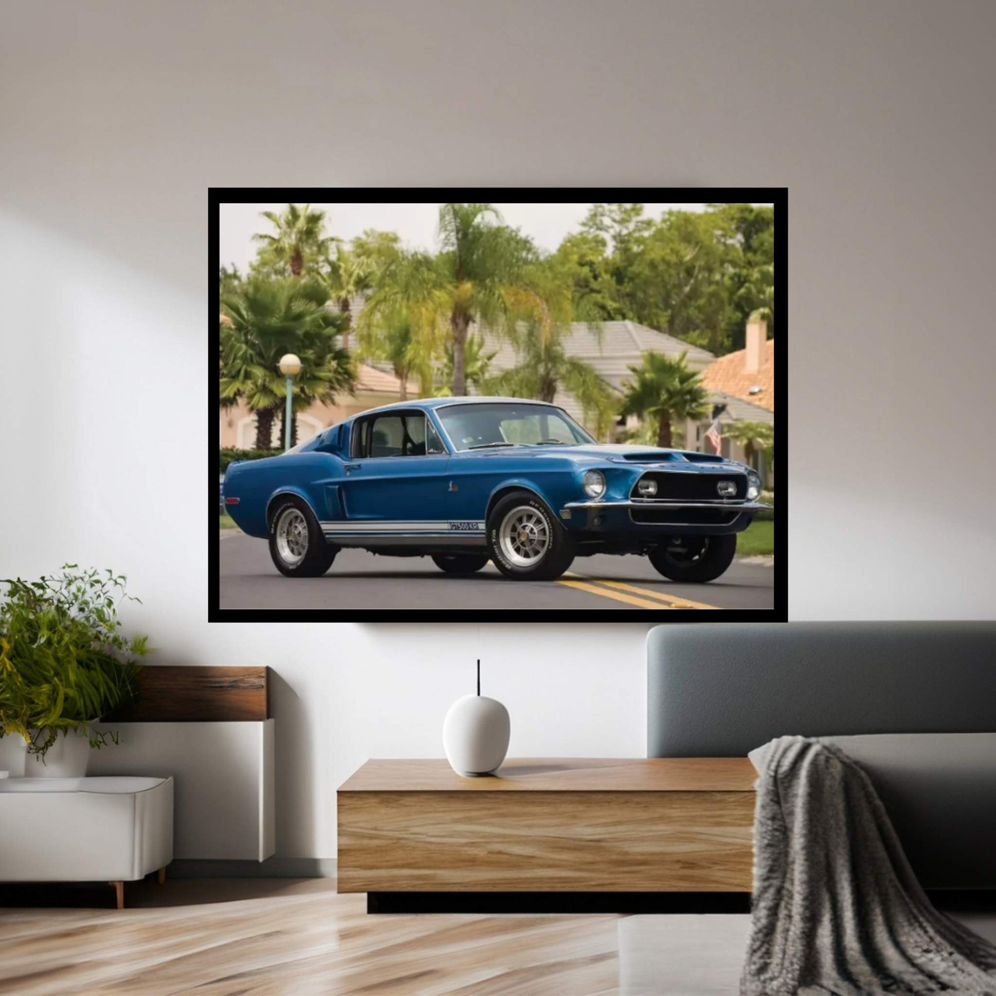 1968 Shelby Gt 500 Kr Fastback Canvas Wall Art - Y Canvas