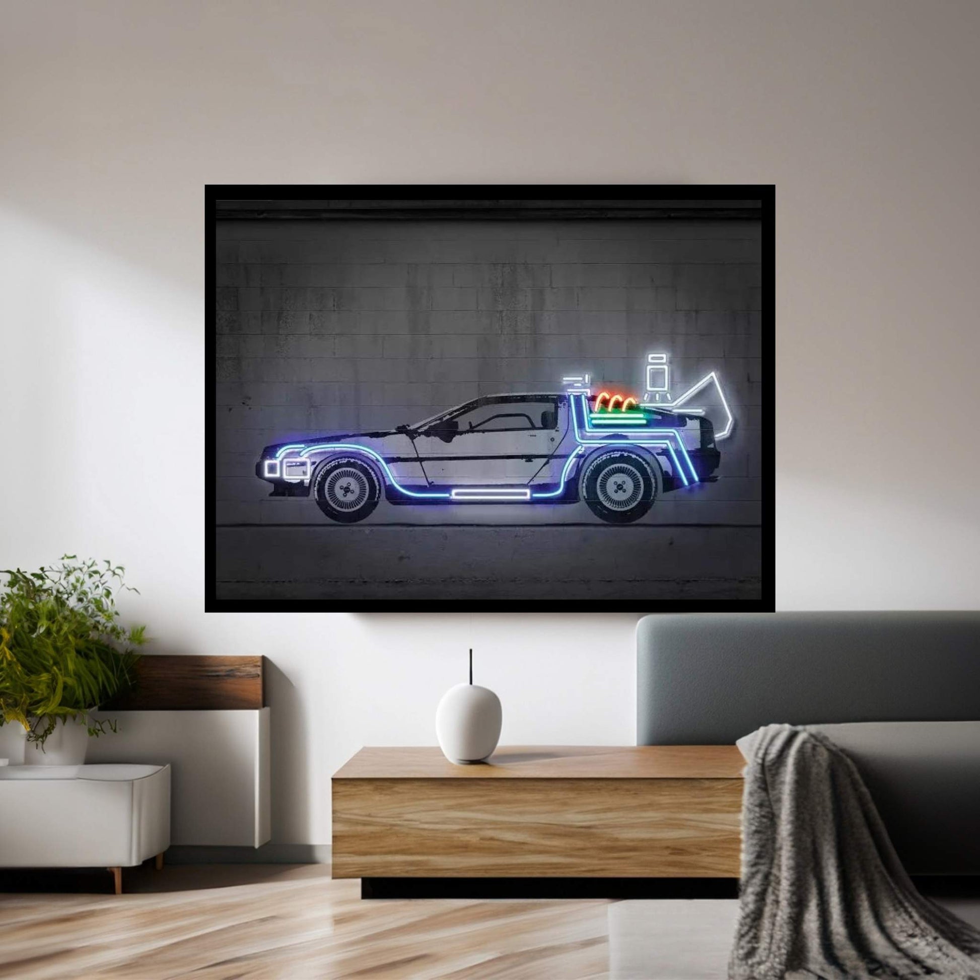 Delorean Canvas Wall Art - Y Canvas