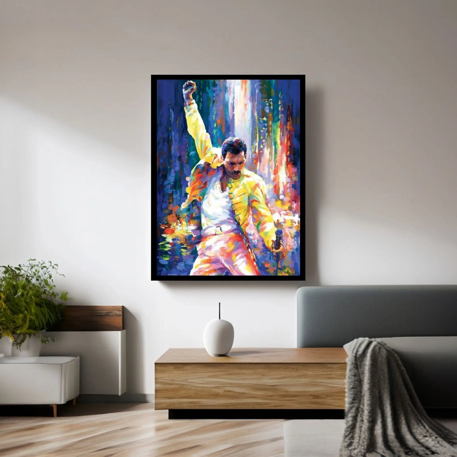 Freddie Mercury Canvas Wall Art - Y Canvas