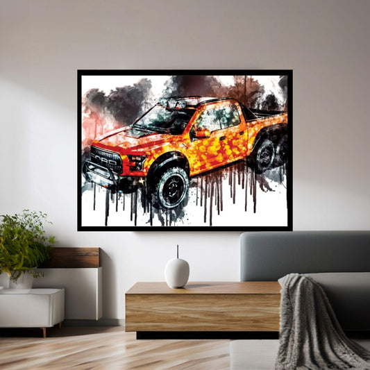 2017 Ford F 250 Velociraptor Canvas Wall Art - Y Canvas