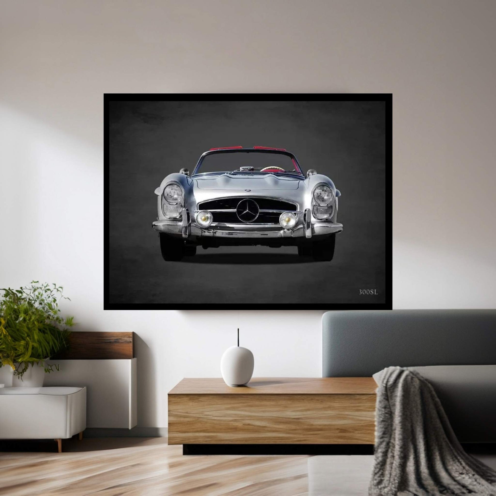 1958 Mercedes Benz 300SL Canvas Wall Art - Y Canvas