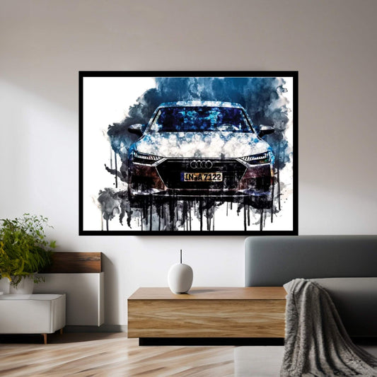 Car 2018 Audi A7 Sportback 50 TDI Quattro Canvas Wall Art - Y Canvas