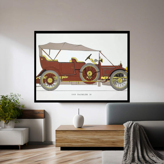 Auto: Daimler 38 Hp, 1910 Canvas Wall Art - Y Canvas