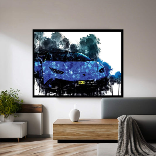 2017 OCT Tuning Lamborghini Huracan Canvas Wall Art - Y Canvas