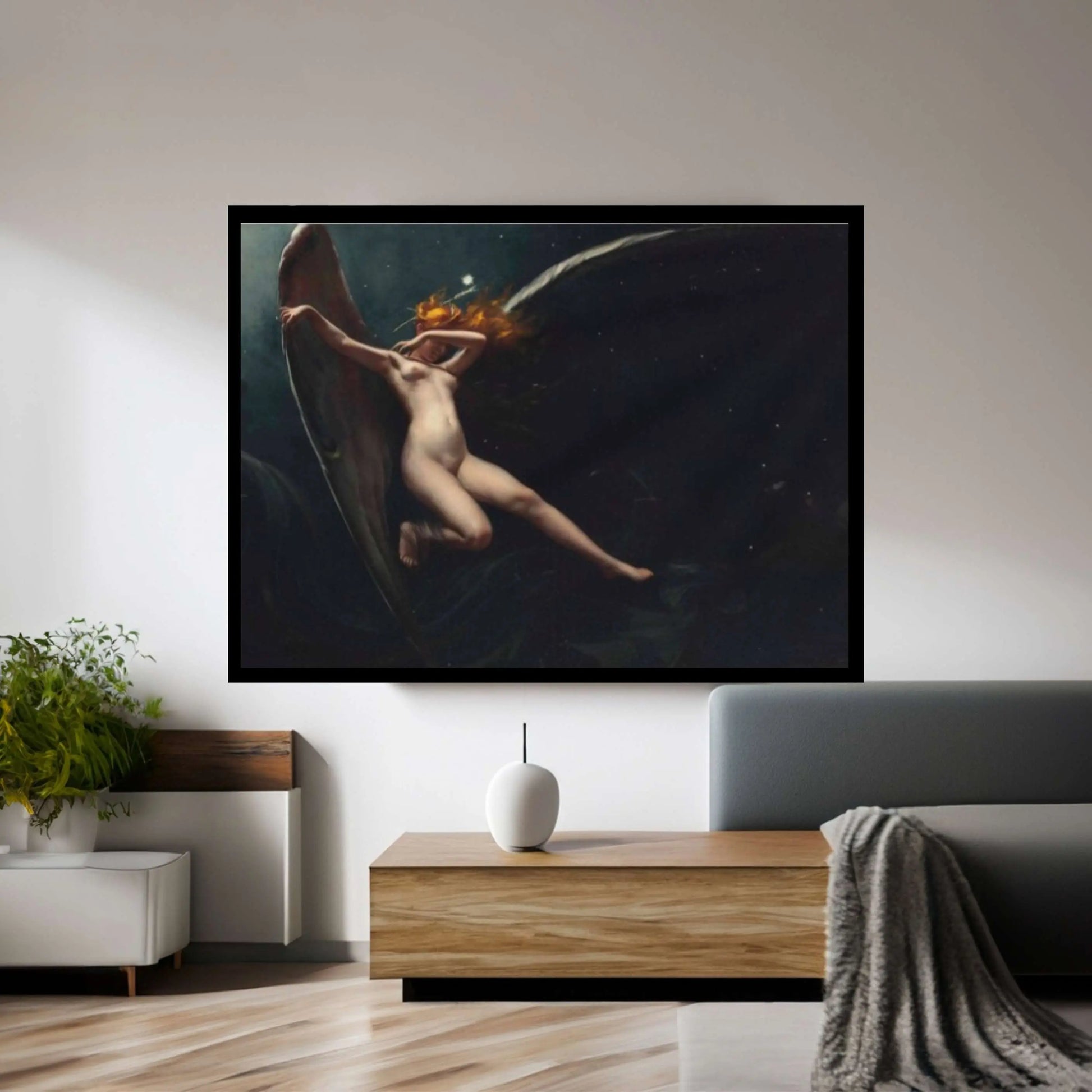 Starry Skies Fairy Canvas - Luis Ricardo Falero Wall Art - Y Canvas