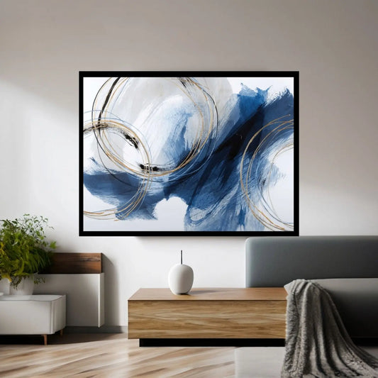 Modern Lines Abstract Canvas Wall Art - Y Canvas