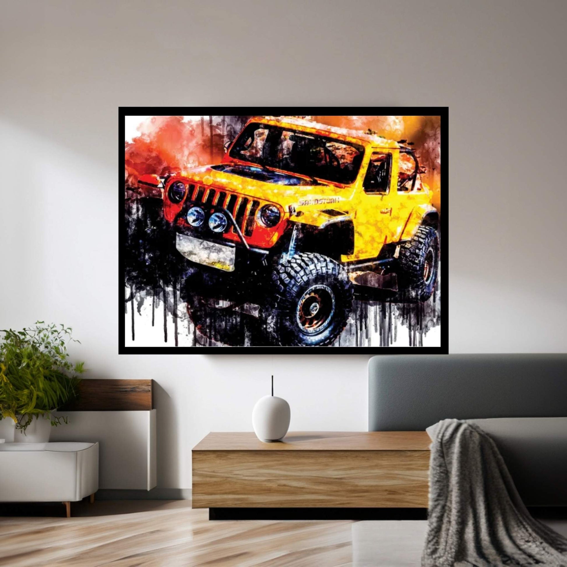 Car 2018 Jeep Sandstorm Concept Canvas Wall Art - Y Canvas