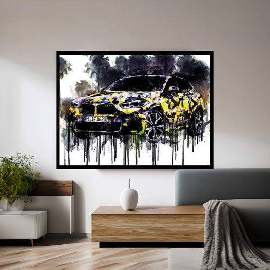 2018 BMW X2 Digital Camo Concept Vehicle CDXXXV Canvas Wall Art - Y Canvas