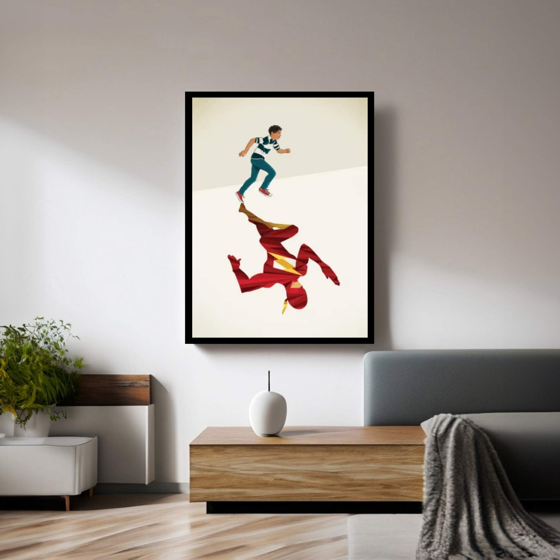 Scarlet Speedster 2 Canvas Wall Art - Y Canvas