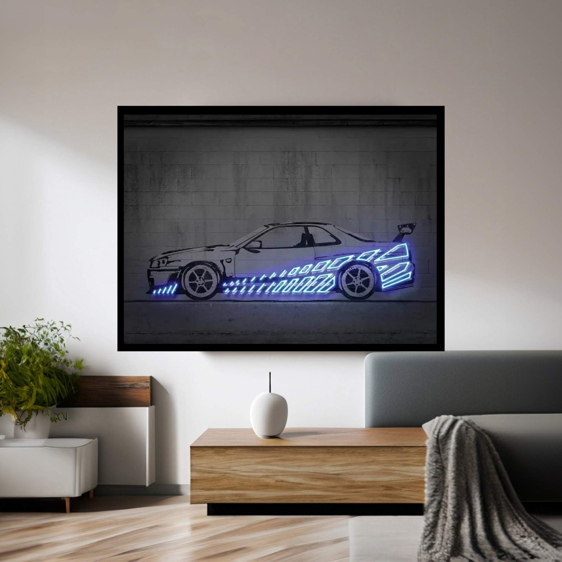 Skyline R34 Canvas Wall Art - Y Canvas