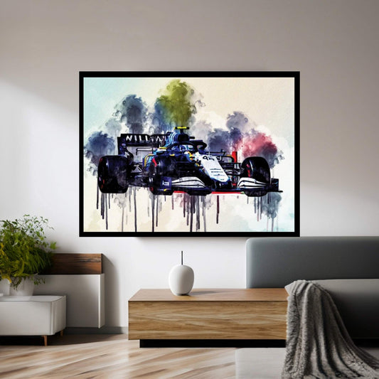 Robert Kubica Raceway Alfa Romeo Racing C41 On Track Formula 1 2021 F1 Cars Sportscars Canvas Wall Art - Y Canvas