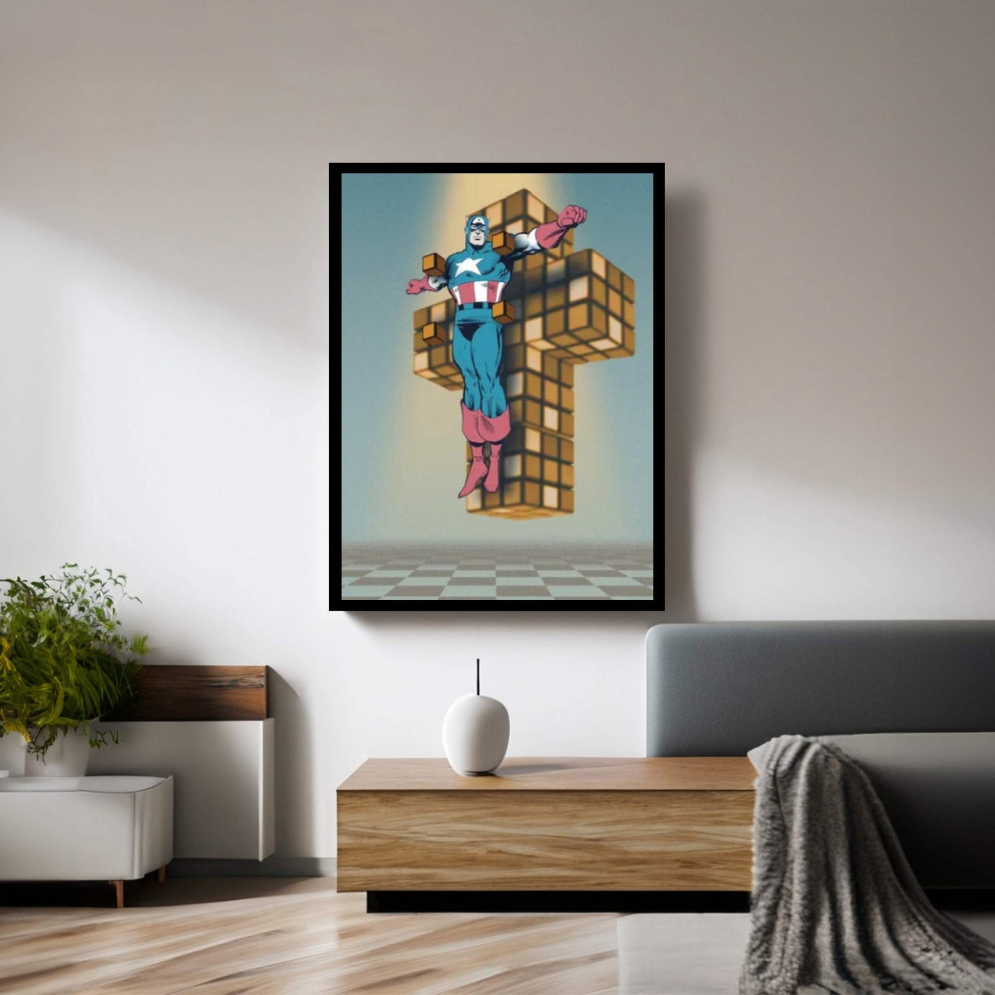 Crucifixion III Canvas Wall Art - Y Canvas