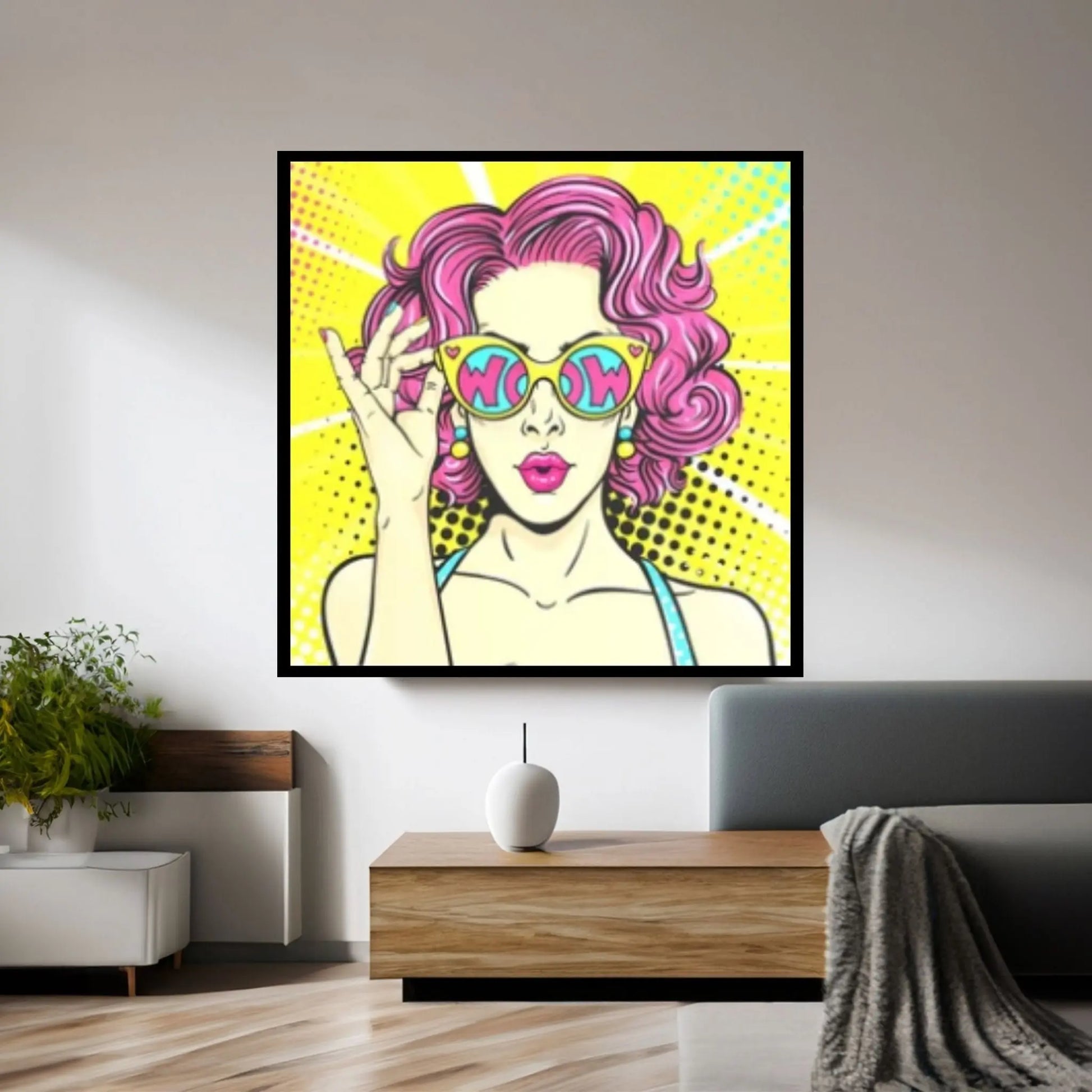 Pop Art Woman Wall Art, Comic Pop Art, Retro Comic - Y Canvas