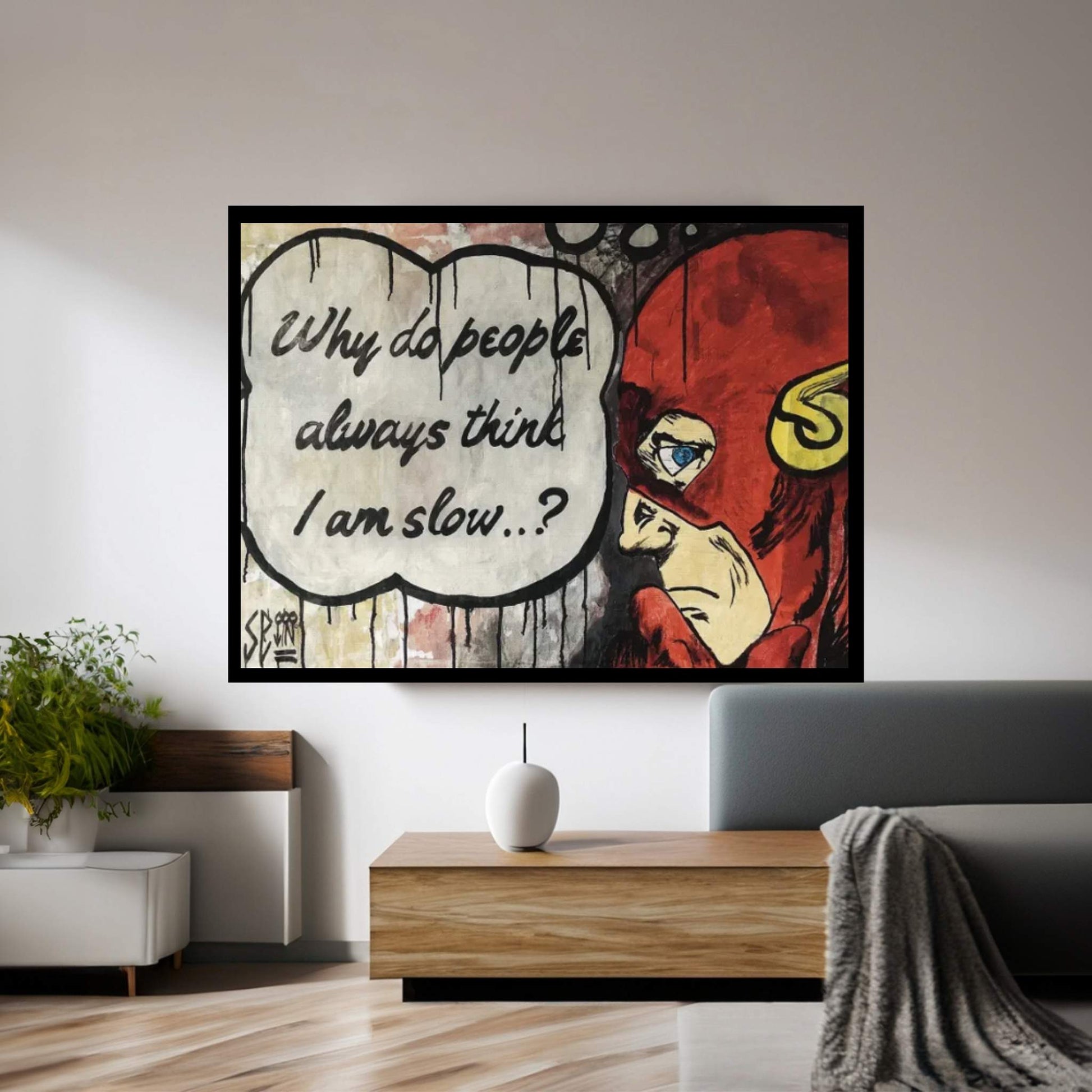 The Fastest Man On Earth Canvas Wall Art - Y Canvas