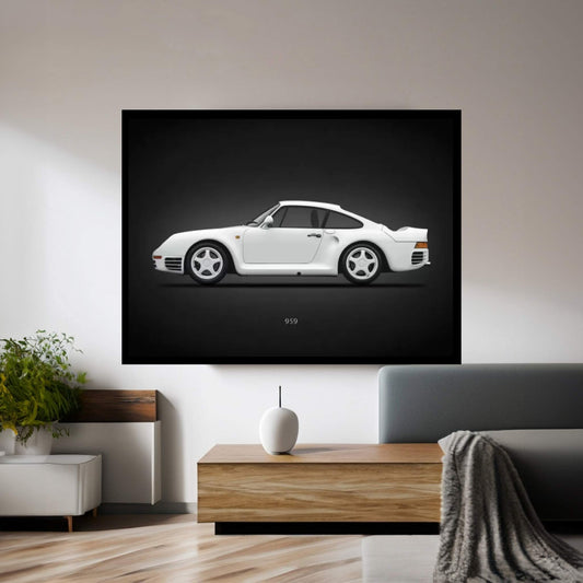 Porsche 959 Canvas Wall Art - Y Canvas