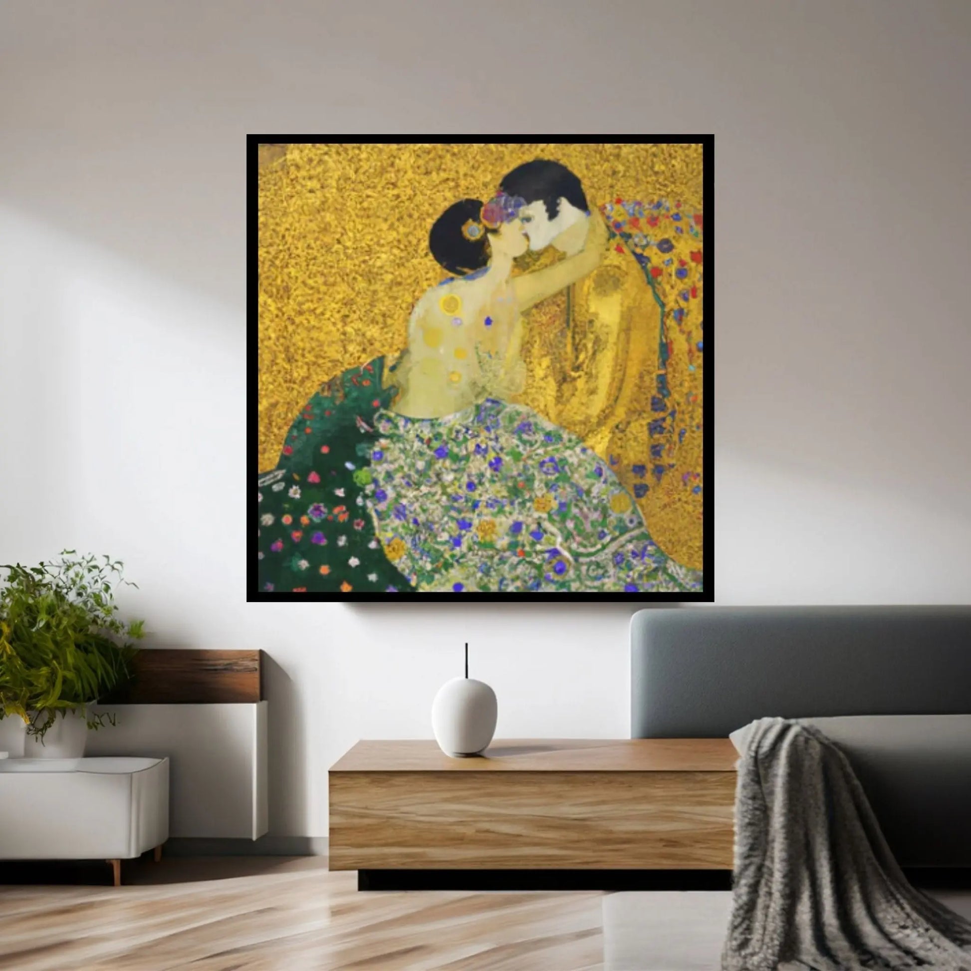 The Kiss Canvas Wall Art - Gustav Klimt, Austrian Symbolist Painter, Fine Art, Classic Art - Y Canvas