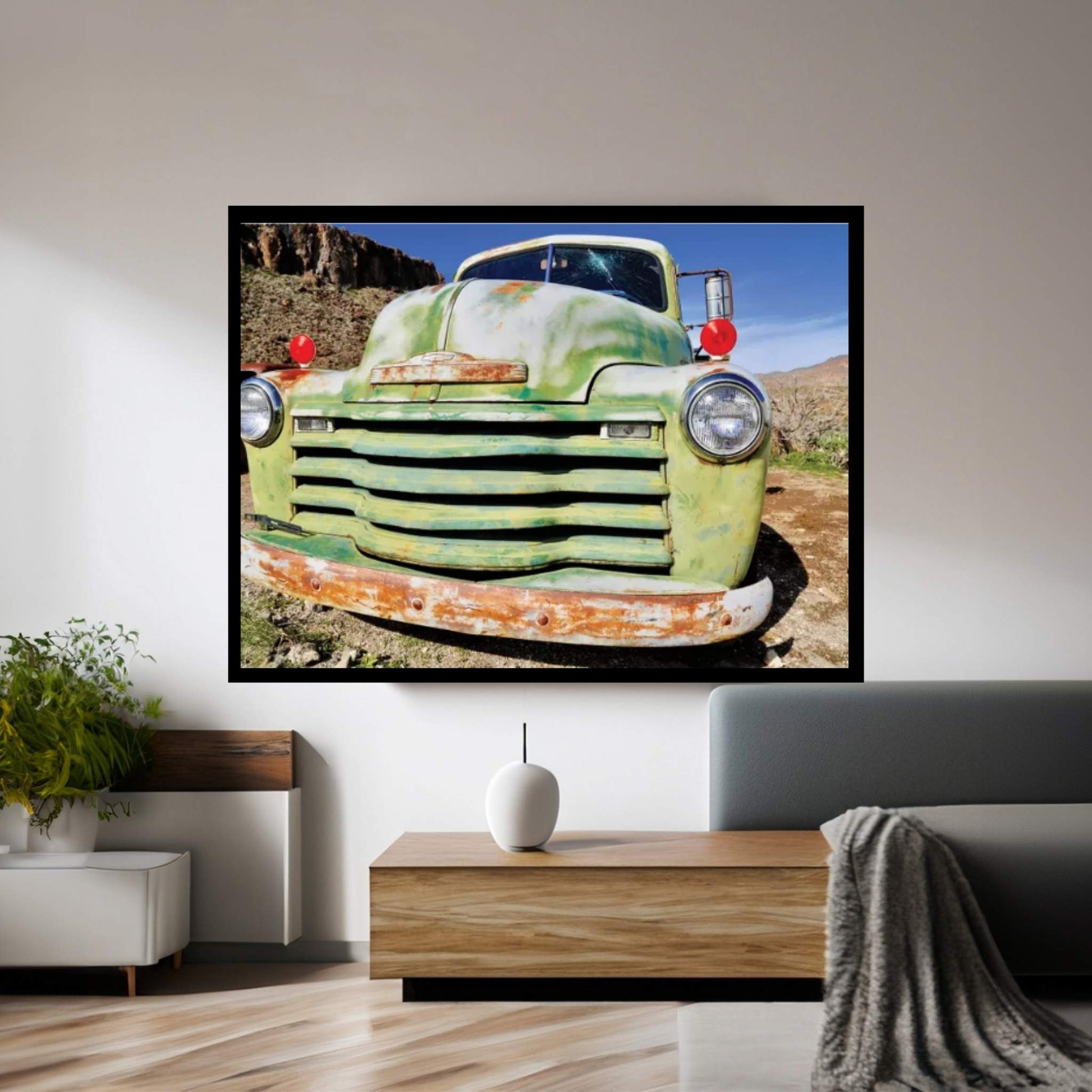 Green Grill Canvas Wall Art - Y Canvas