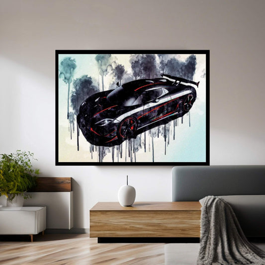 Koenigsegg Agera Rs Hypercar Supercar Tuning Agera New Sports Cars Canvas Wall Art - Y Canvas