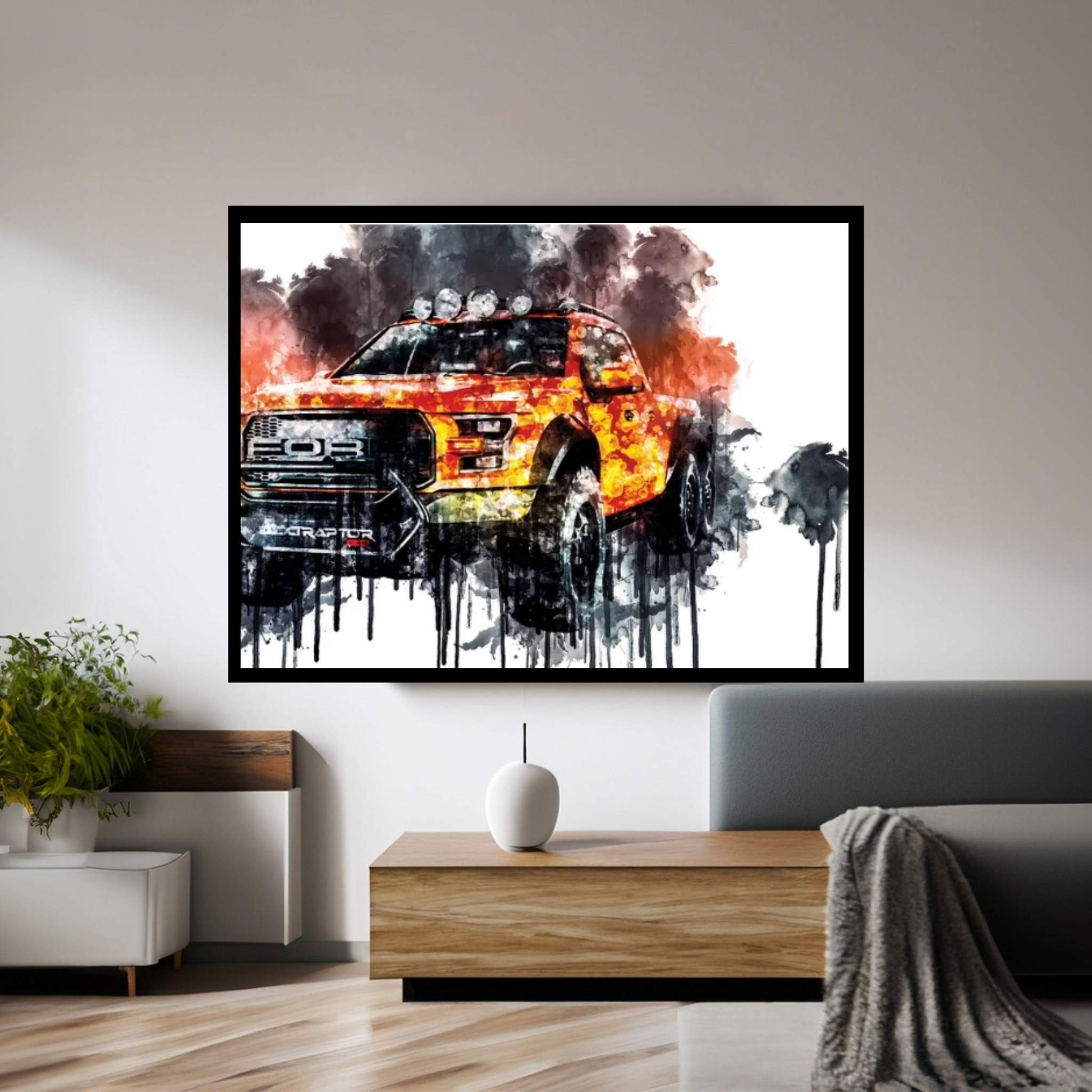 2017 Ford F 250 Velociraptor Vehicle LXXV Canvas Wall Art - Y Canvas