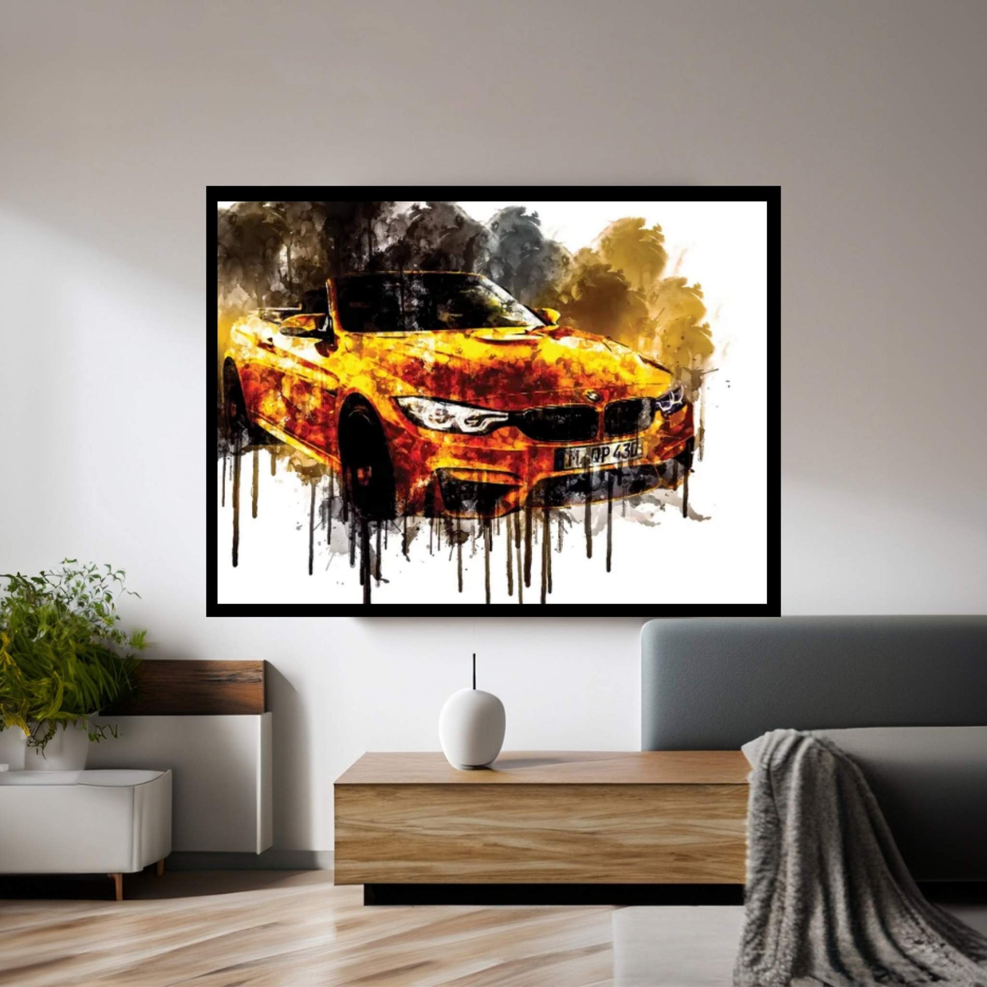 2018 BMW M4 Convertible 30 Jahre Special Edition Canvas Wall Art - Y Canvas