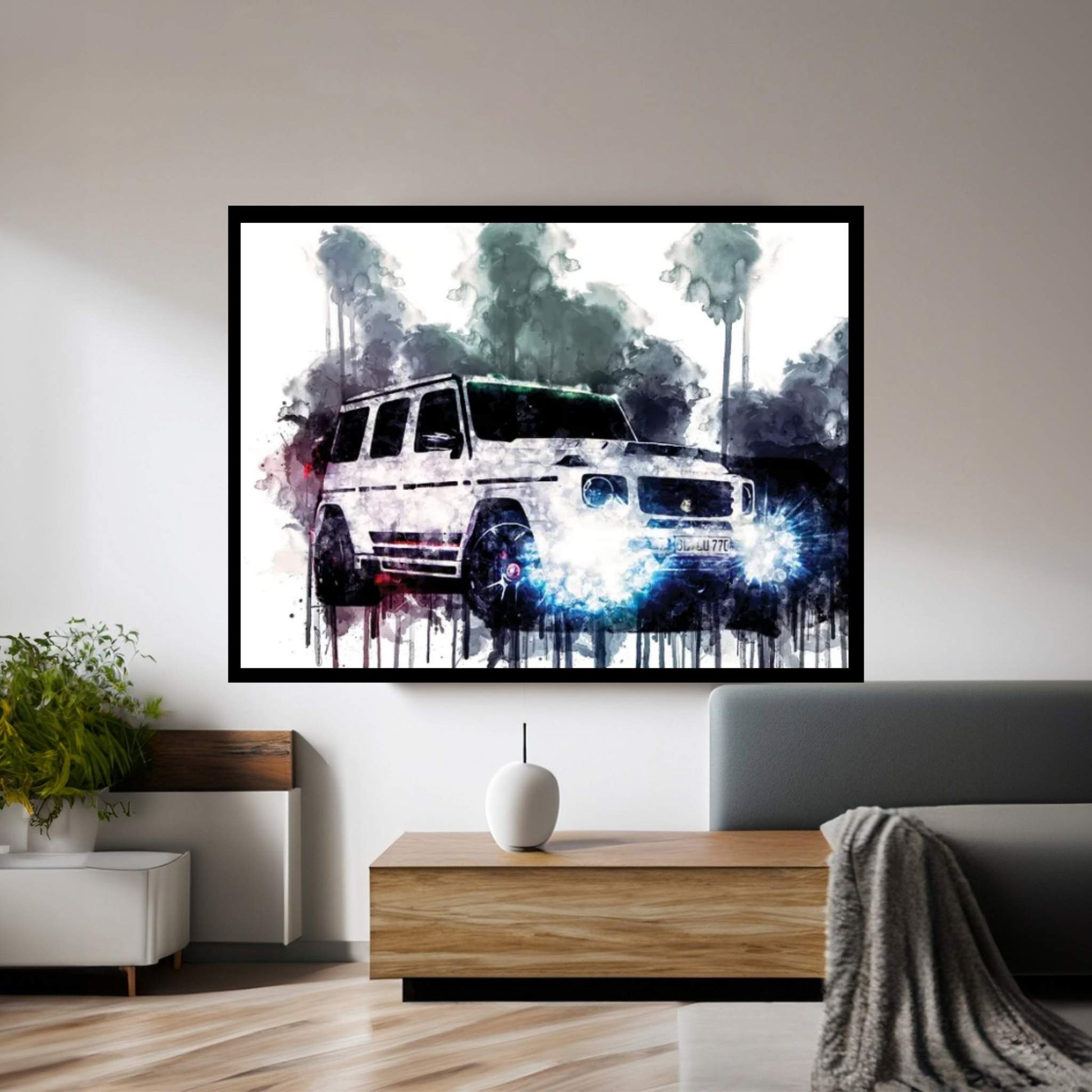 Car 2019 Mercedes AMG G63 Canvas Wall Art - Y Canvas