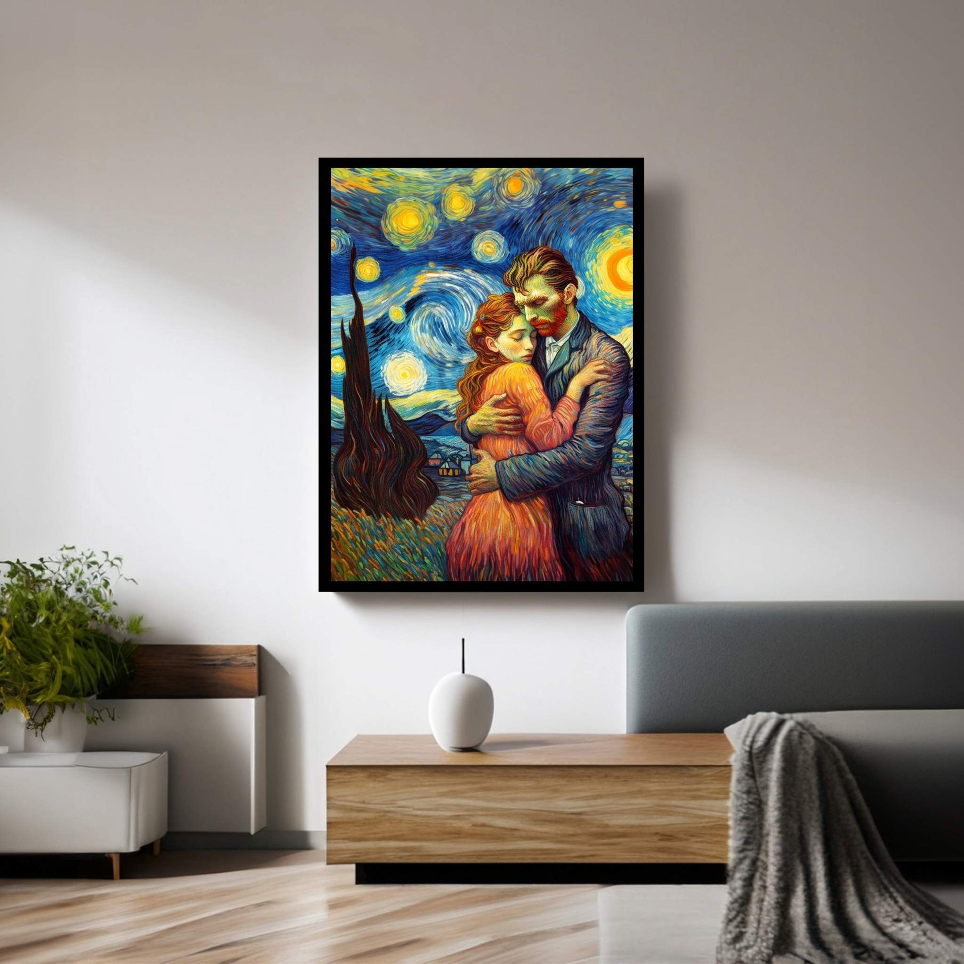 Van Gogh Love Reproduction Canvas Wall Art - Y Canvas