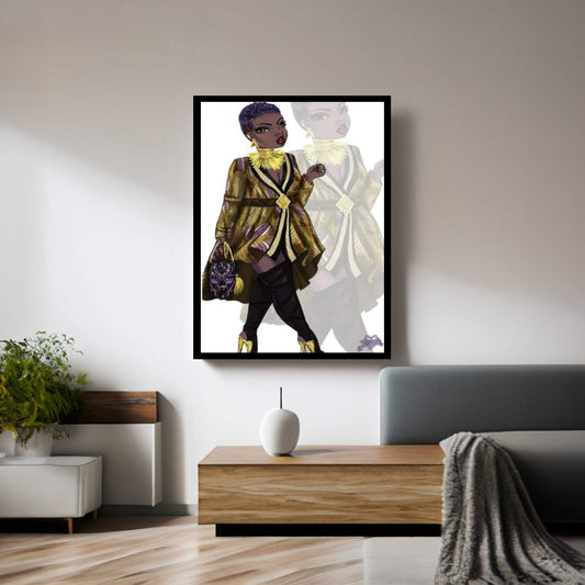 Wakanda Fashion III Canvas Wall Art - Y Canvas