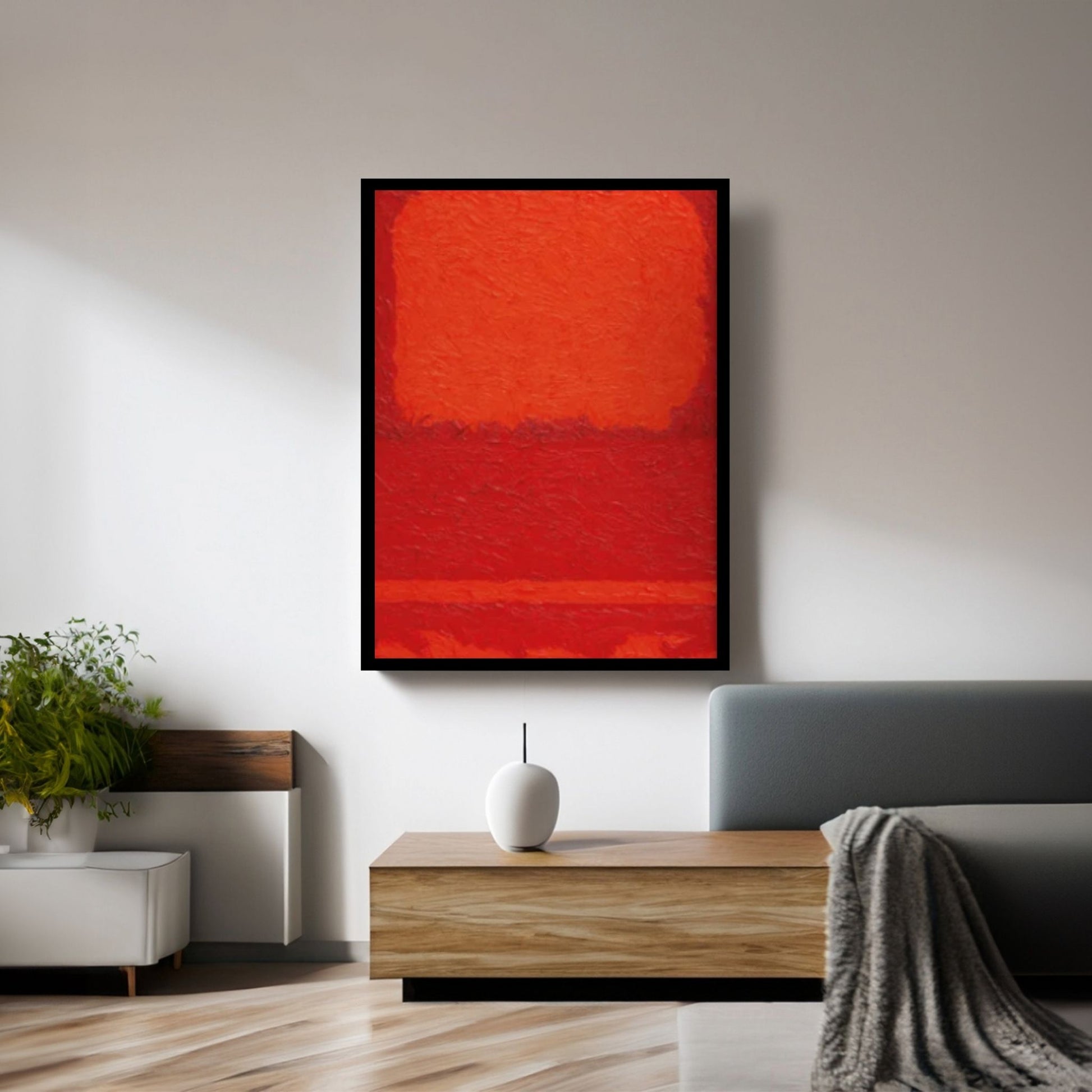 Mark Rothko Exhibition Canvas Wall Art Poster, Minimalist Decor - Y Canvas