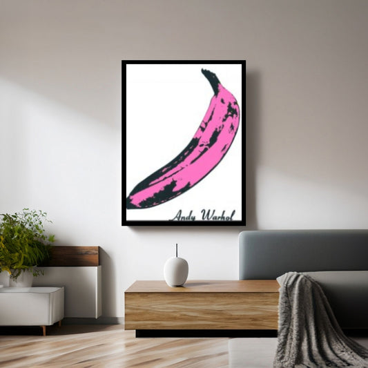 Andy Warhol Pink Banana Pop Art, Velvet Underground Cover Art, Andy Warhol Banana Canvas - Y Canvas