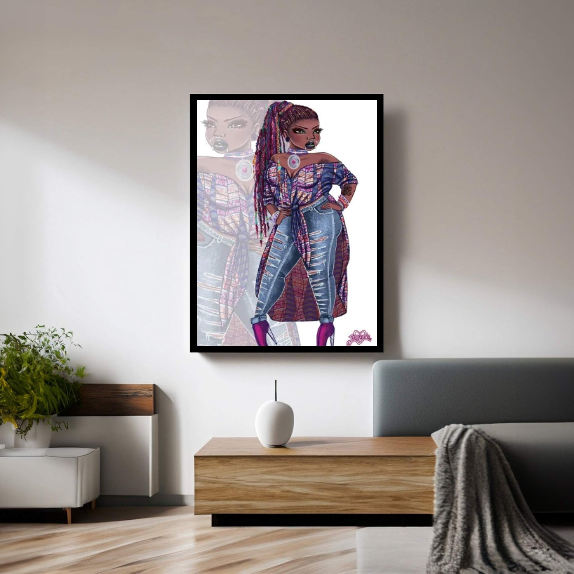 Wakanda Fashion II Canvas Wall Art - Y Canvas