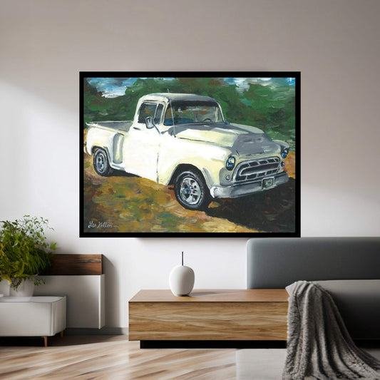 55 Chevy Truck Canvas Wall Art - Y Canvas