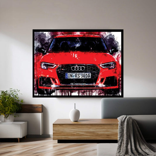 2017 Audi RS3 Canvas Wall Art - Y Canvas