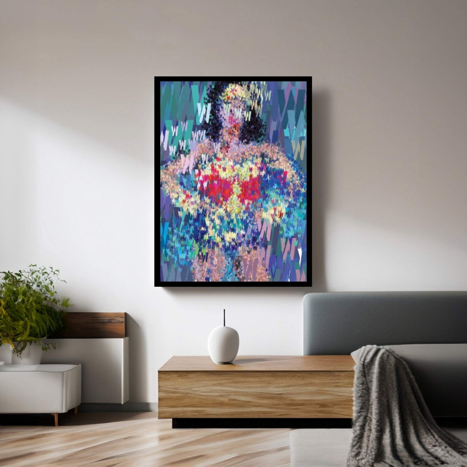 Superhero Type Art Wonder Woman Canvas Wall Art - Y Canvas