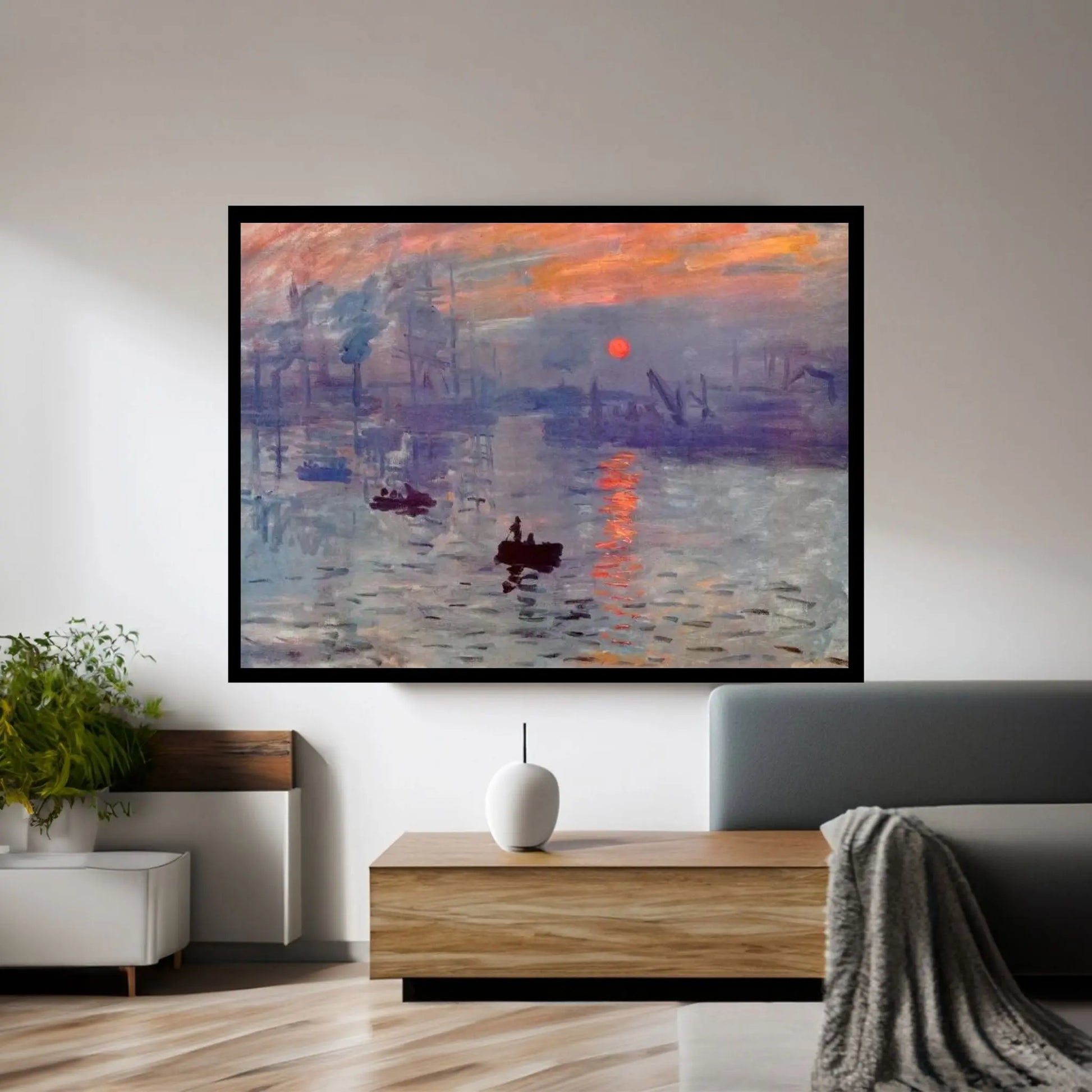 Sunrise Impression Canvas Wall Art - Y Canvas