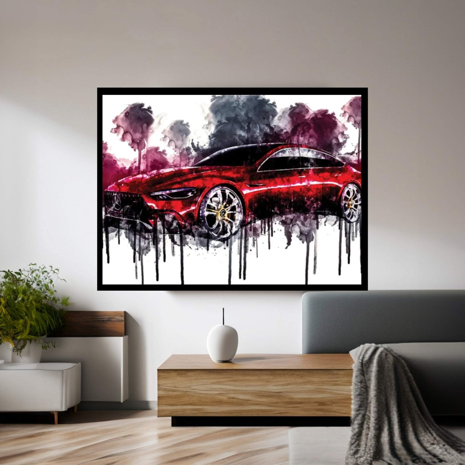 2017 Mercedes AMG GT Concept Vehicle CLXXXV Canvas Wall Art - Y Canvas