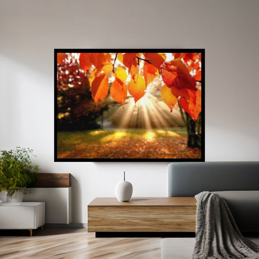 Autumn Leaves Canvas Wall Art, Printing Wall Art - Y Canvas